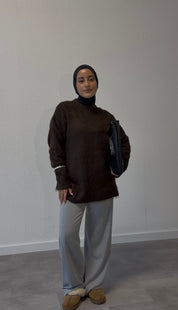 Teddytrui - donkerbruin