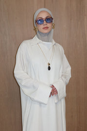 Linnen abaya - Zandbeige