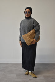 Oversized trui - antraciet