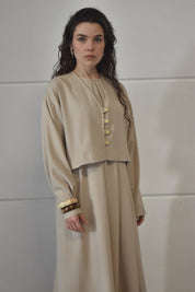 Kimono jurk - beige