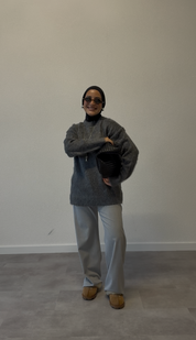 Teddytrui - antraciet