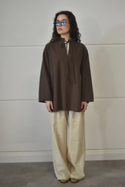 Oversized shirt - Espresso