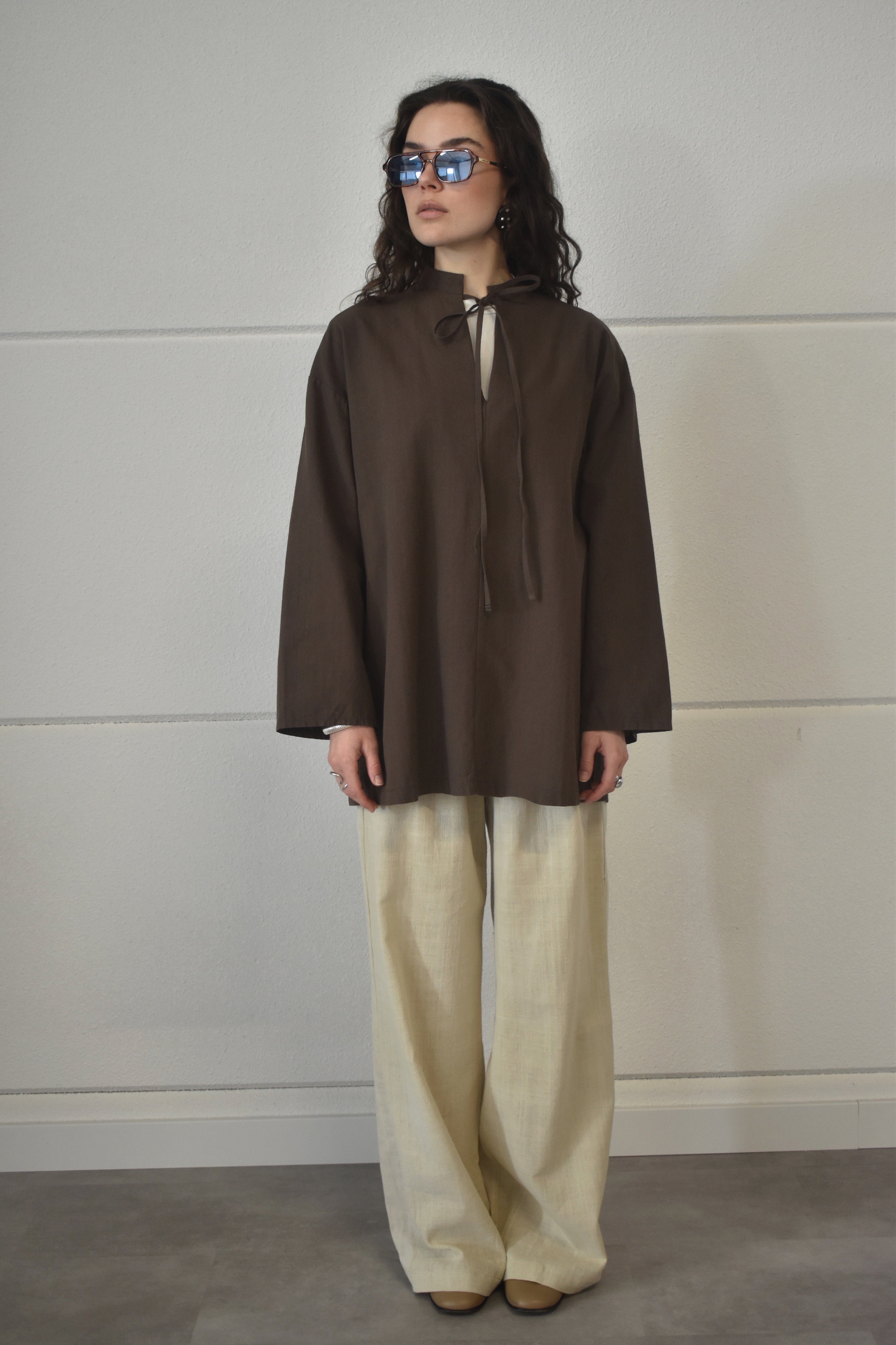 Oversized shirt - Espresso