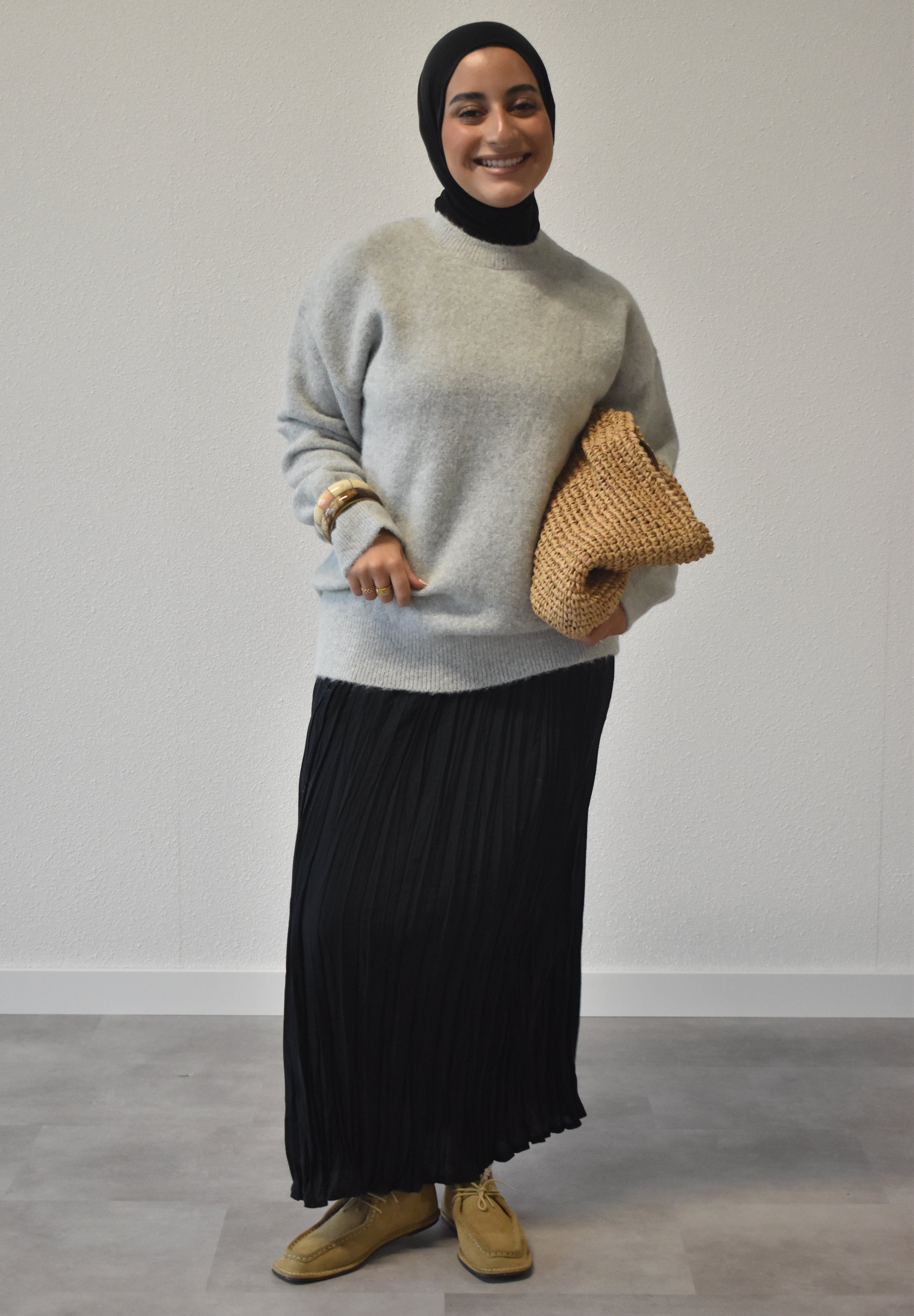 Oversized trui - grijs