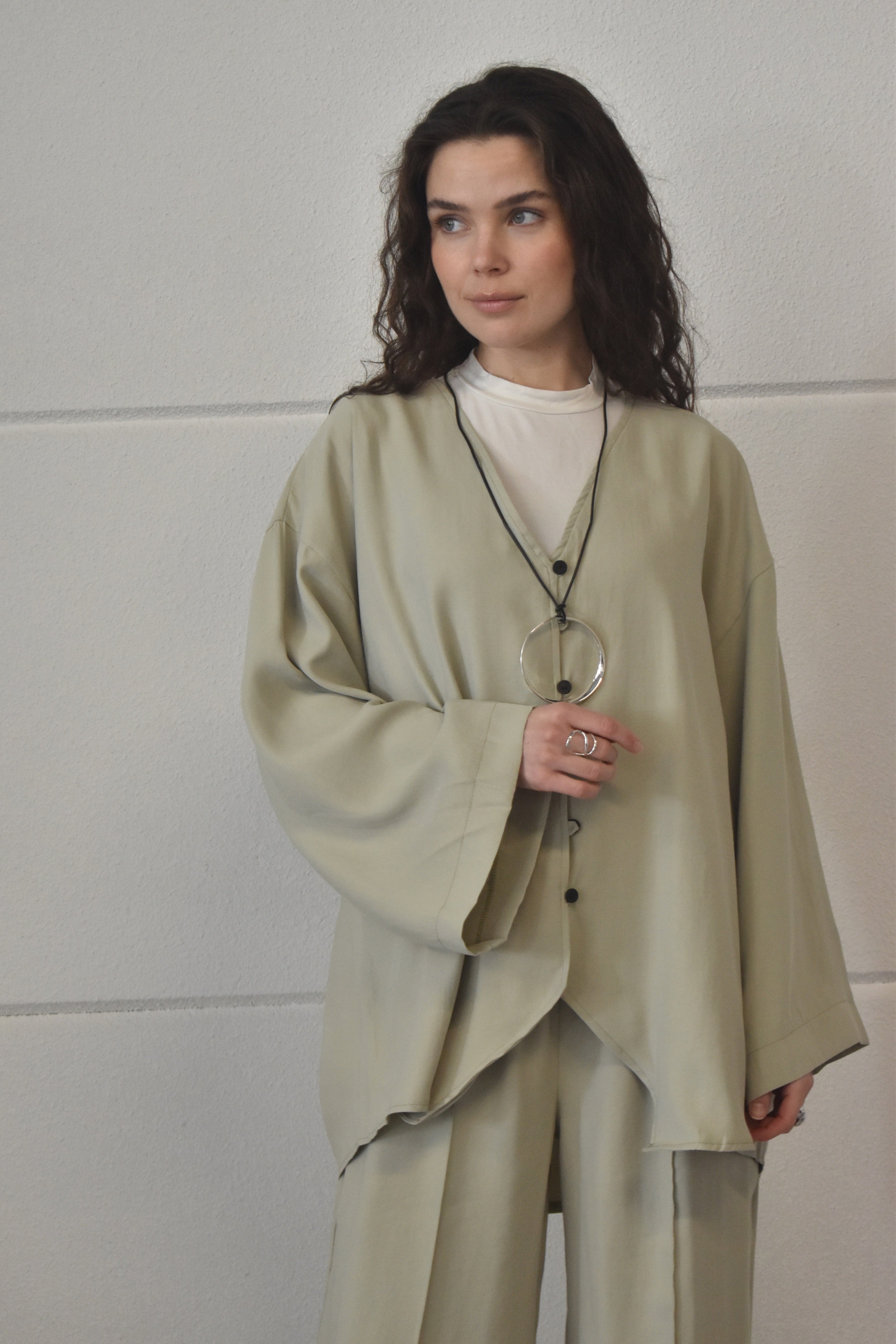 Kimono twinset - Pistache