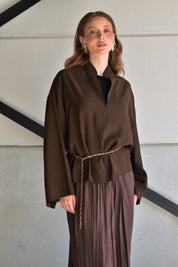 Oversized blouse - bruin