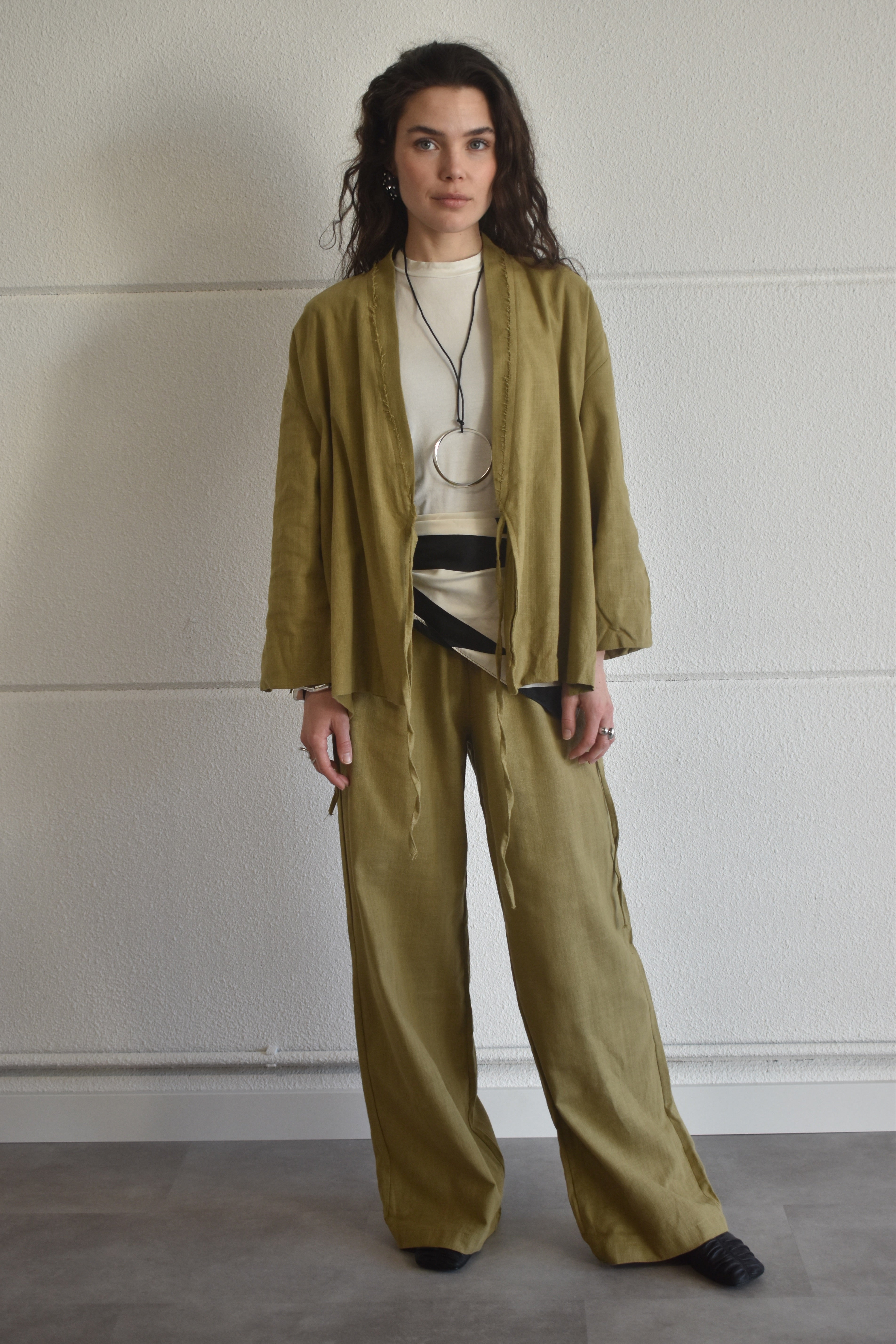 Kimono twinset - Olive