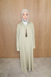 Linnen abaya - Pistache