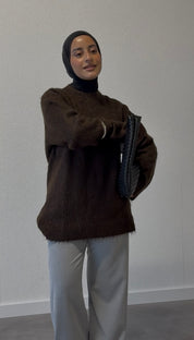 Teddytrui - donkerbruin