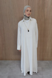 Linnen abaya - Zandbeige