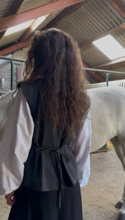 Blouse inclusief mouwen - antraciet
