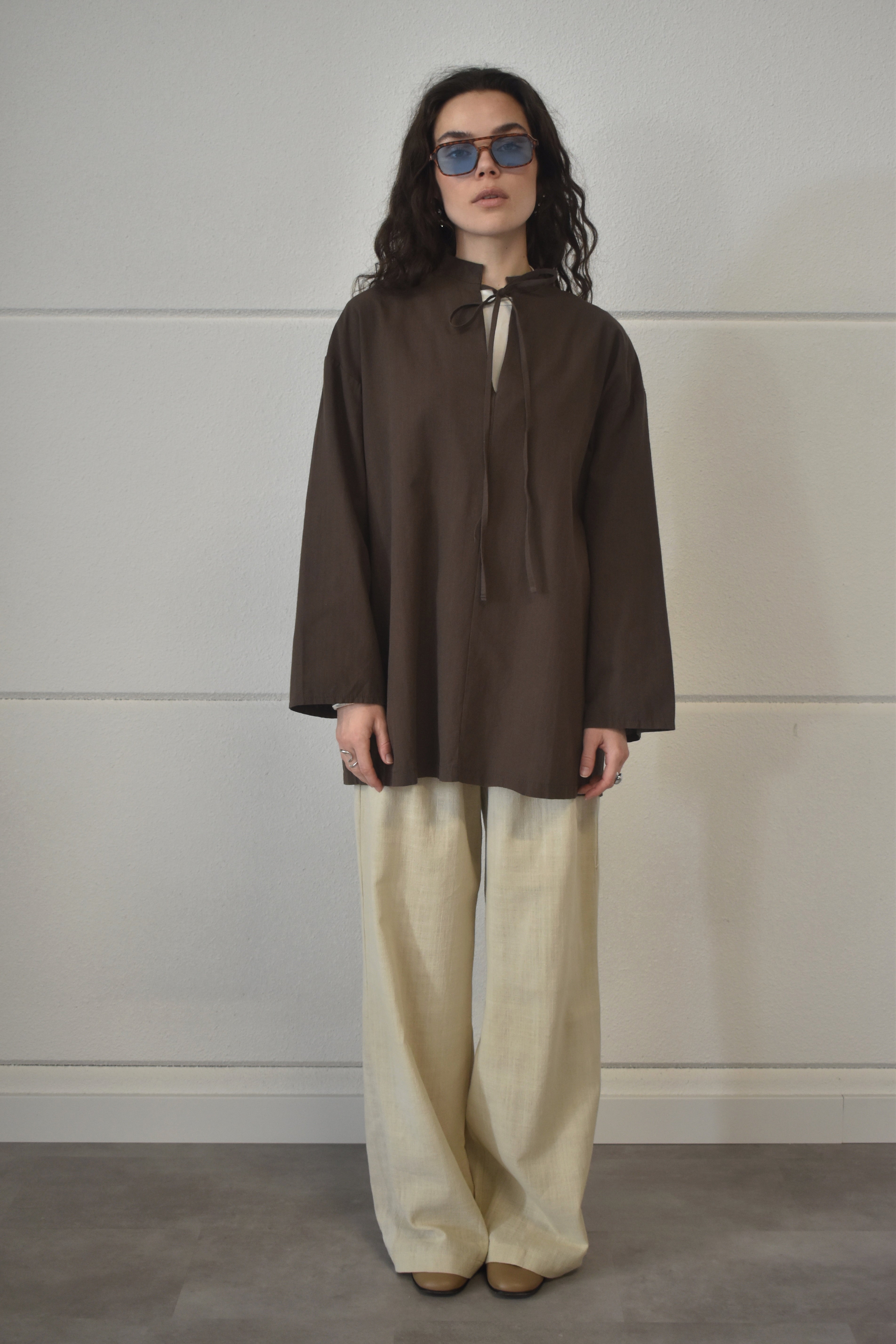 Oversized shirt - Espresso