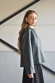 Oversized blouse - petrol