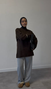 Teddytrui - donkerbruin