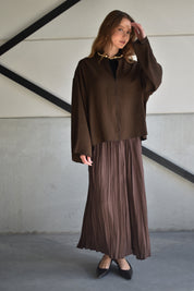 Oversized blouse - bruin