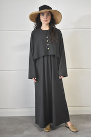 Kimono jurk - antraciet