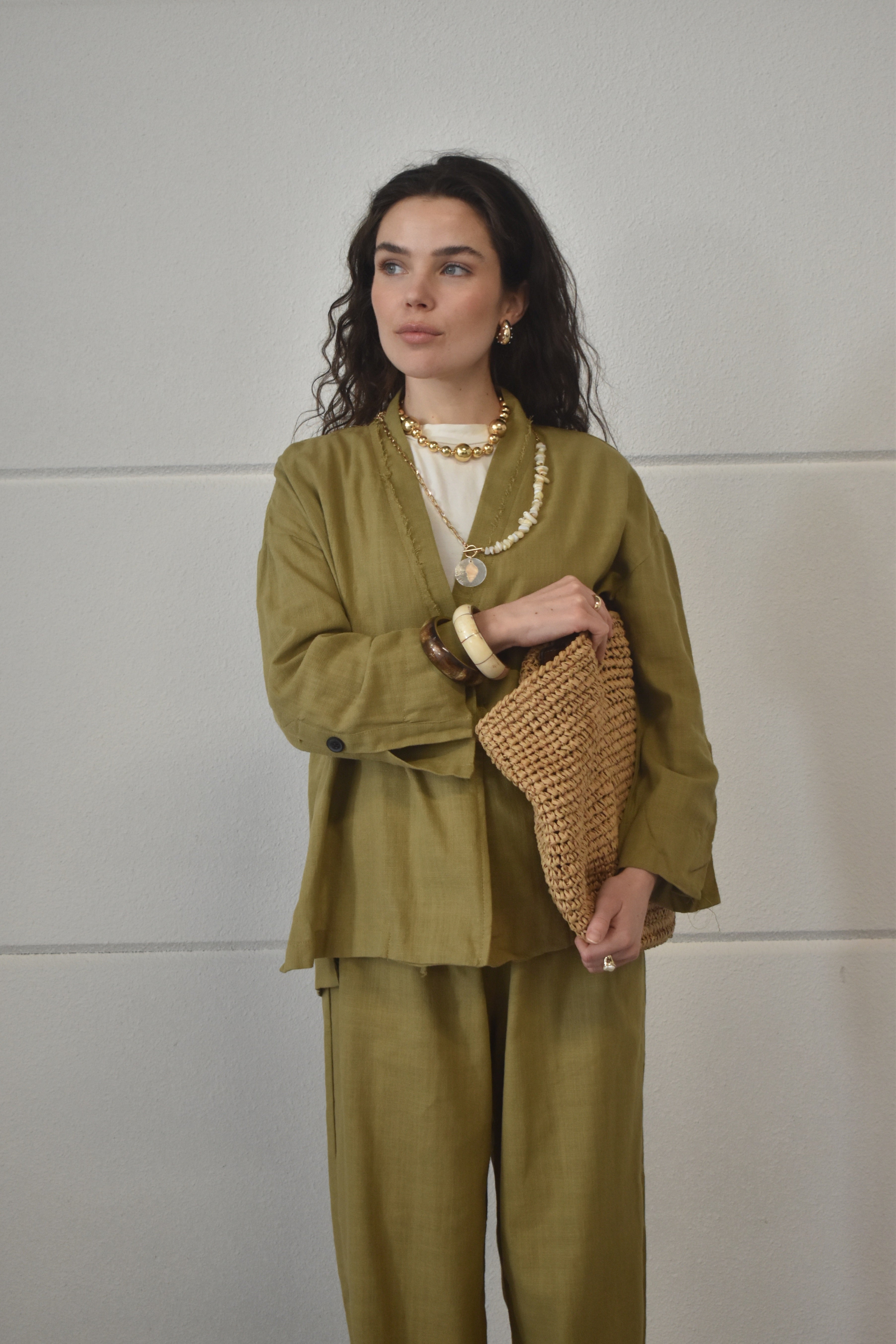 Kimono twinset - Olive