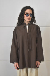 Oversized shirt - Espresso
