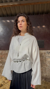 Oversized overhemd - wit