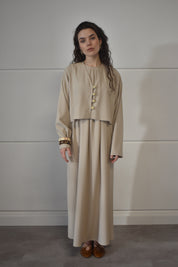 Kimono jurk - beige