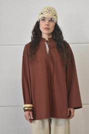 Oversized shirt - Terracotta