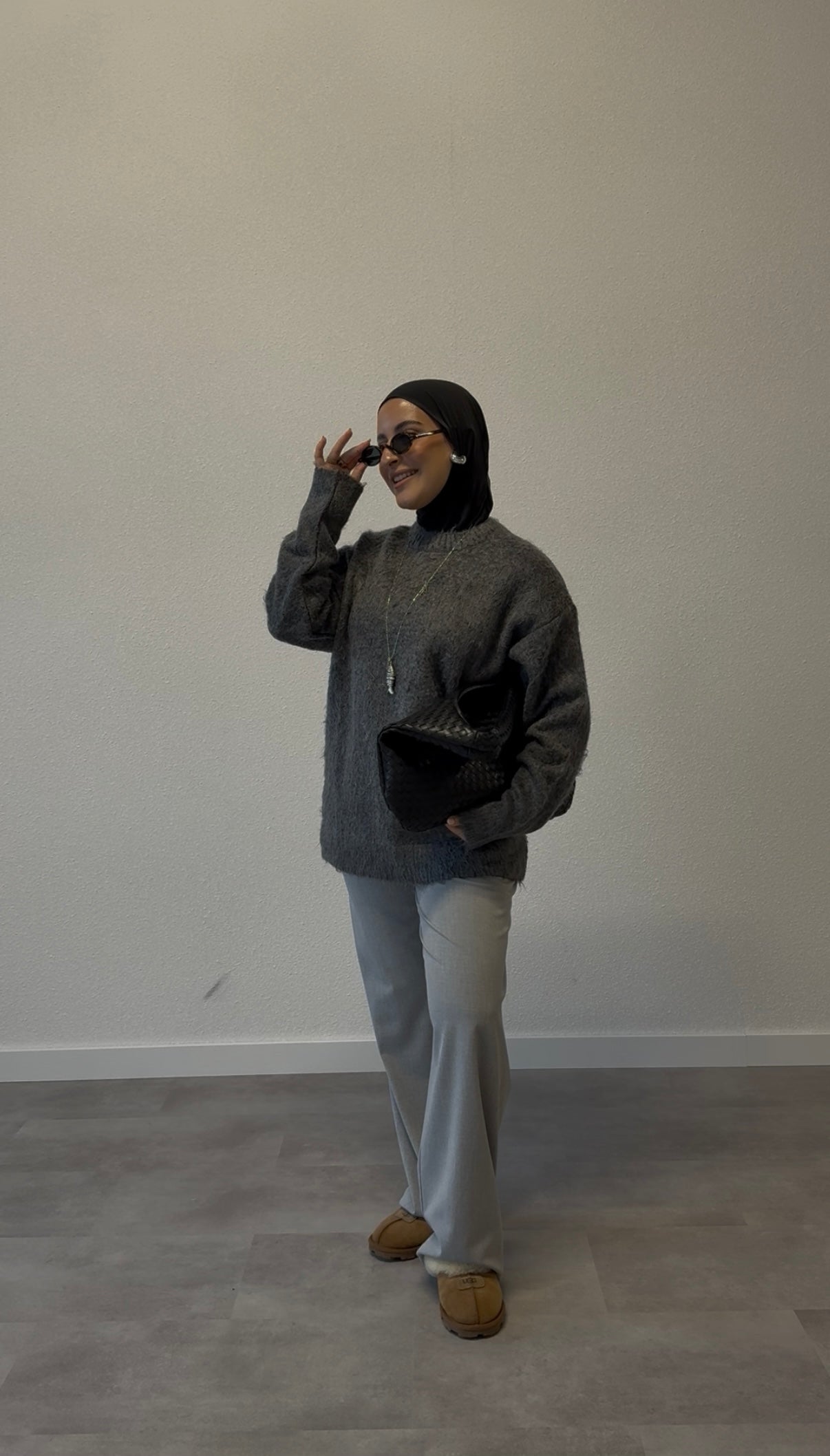 Teddytrui - antraciet