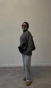 Teddytrui - antraciet