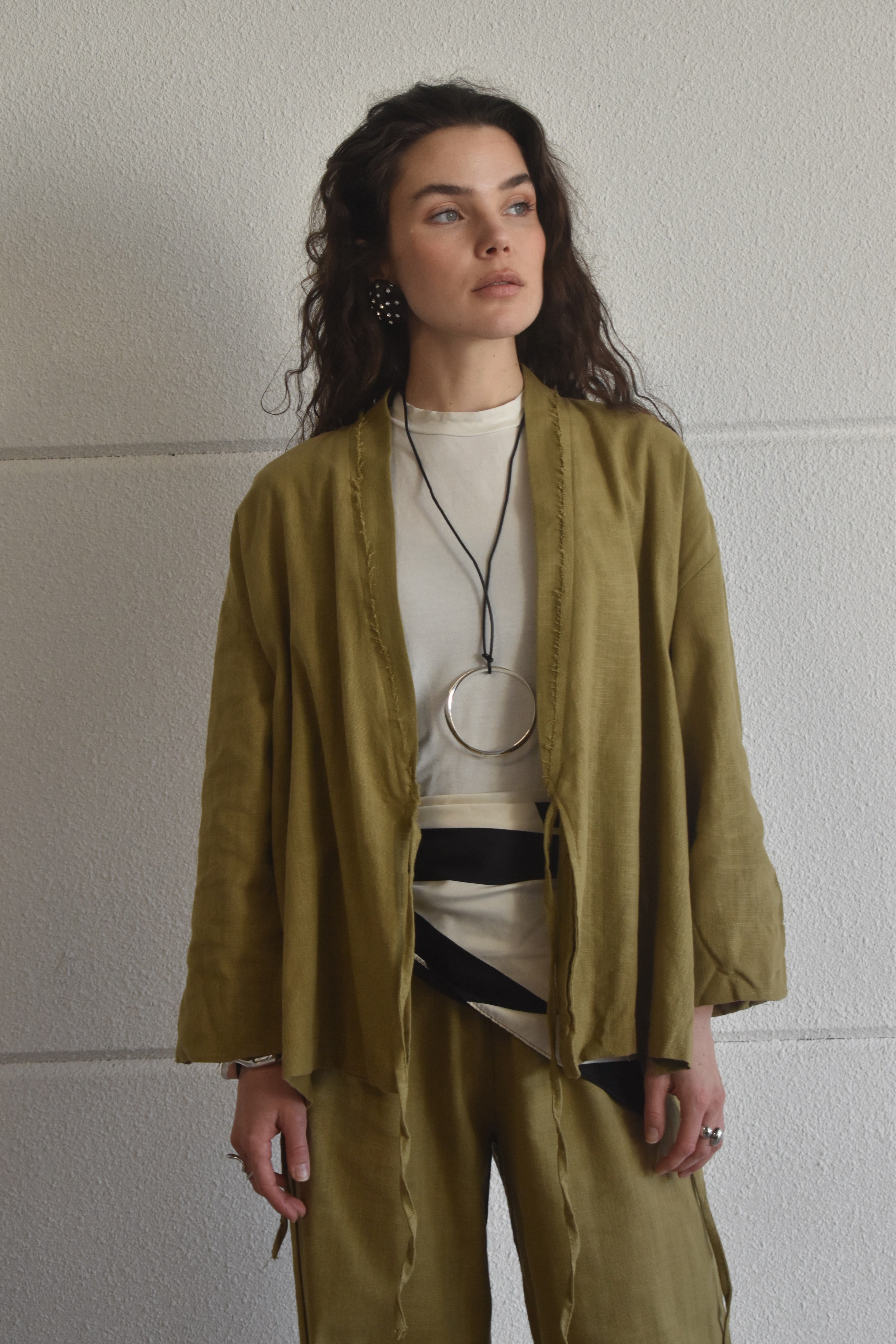 Kimono twinset - Olive