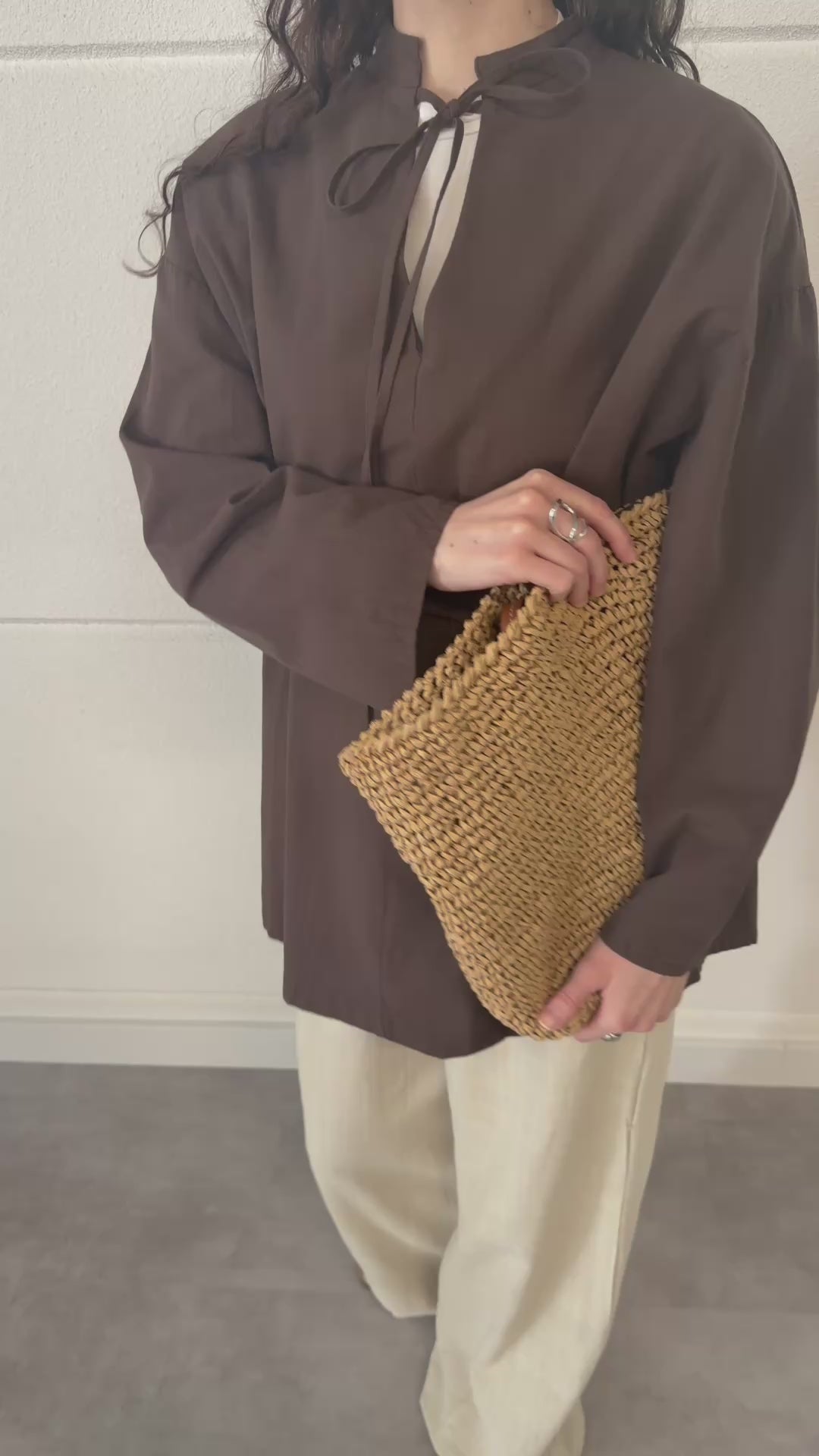 Oversized shirt - Espresso