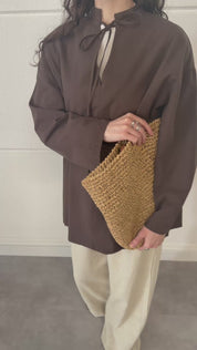 Oversized shirt - Espresso