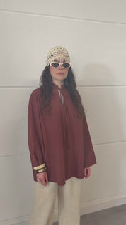 Oversized shirt - Terracotta