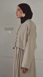 Kimono jurk - beige